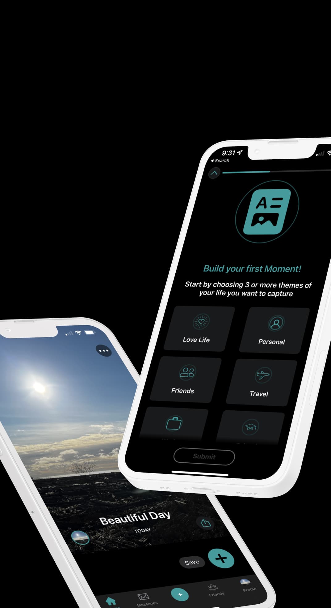 Phone showing KnowMe app in use