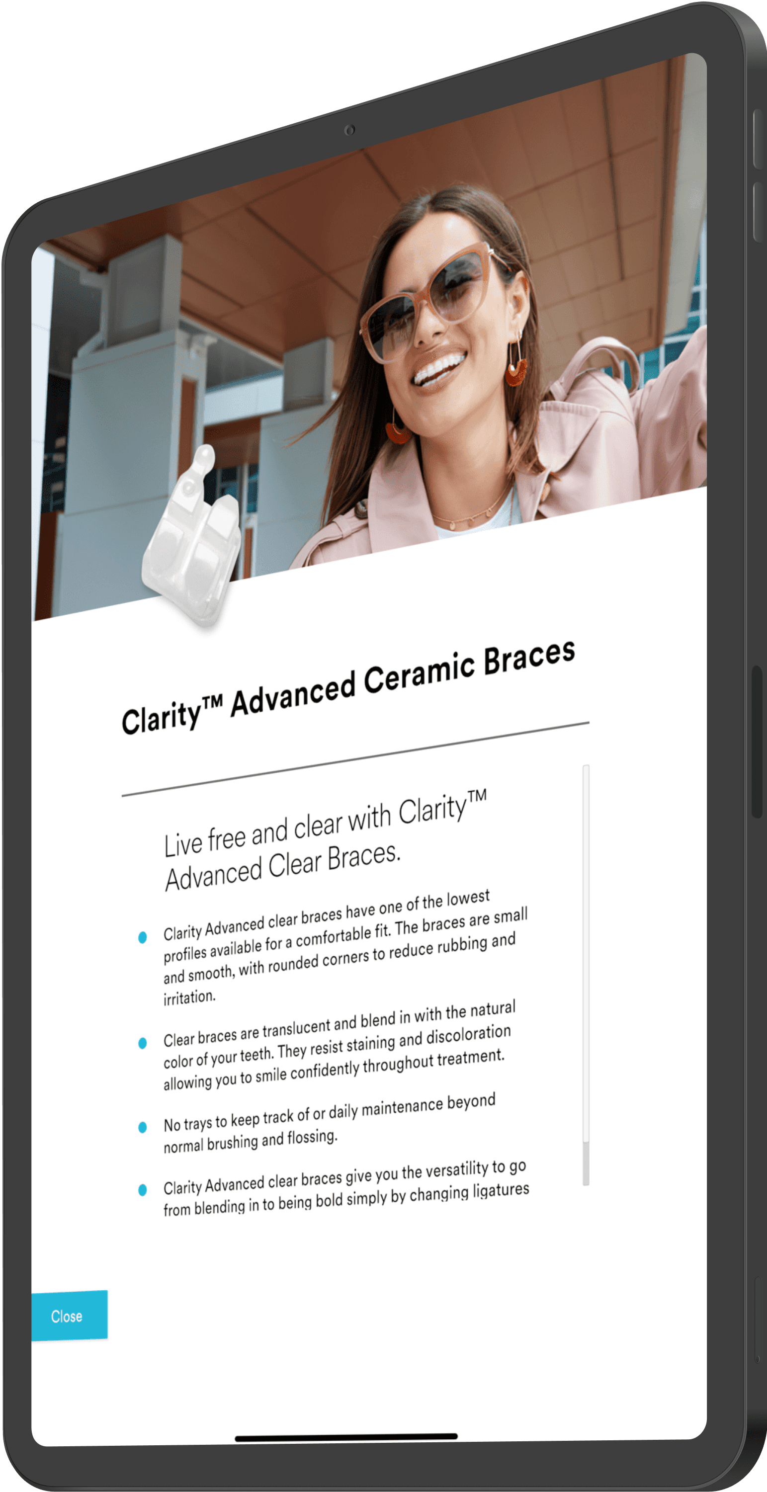 Tx Selector™ screenshot describing features of Hidden Braces