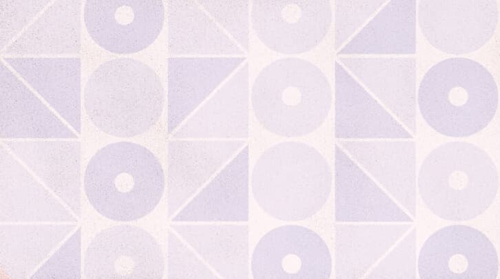 Pattern artwork of various circles and triangles